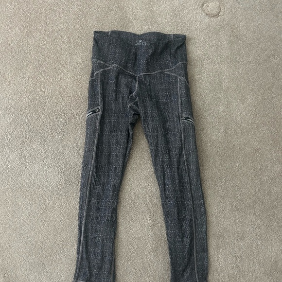 Athleta cropped grey running leggings - Picture 6 of 9